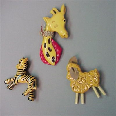 Lot 453 - Group of Three Bakelite Brooches Each of...