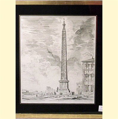 Lot 75 - Giovanni B. Piranesi [ROMAN SCENES] Four...