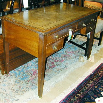 Lot 494 - Regency Style Leather Inset Mahogany Writing Desk