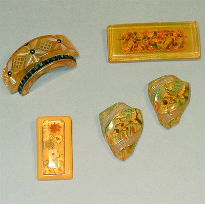 Lot 380 - Group of Five Bakelite Accessories Comprising...