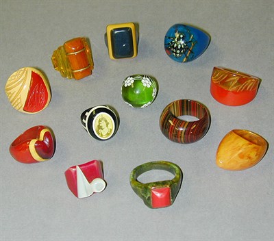 Lot 445 - Miscellaneous Group of Bakelite and Celluloid...