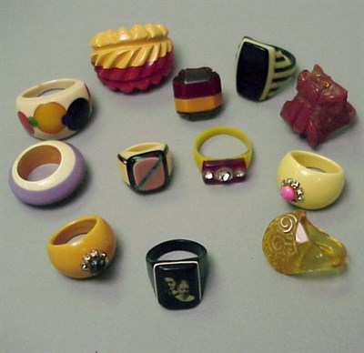 Lot 495 - Miscellaneous Group of Bakelite and Celluloid...