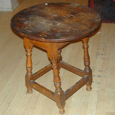 Lot 444 - American Maple Tavern Table The circular top...