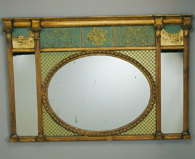 Lot 133 - Regency Gilt-Wood and Eglomise Overmantel...