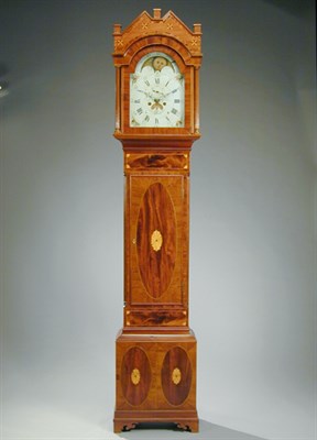Lot 327 - Federal Inlaid Mahogany Tall Case Clock Lord &...