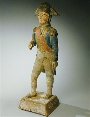 Lot 258 - Carved and Painted Wood Tobacco Trade Figure...