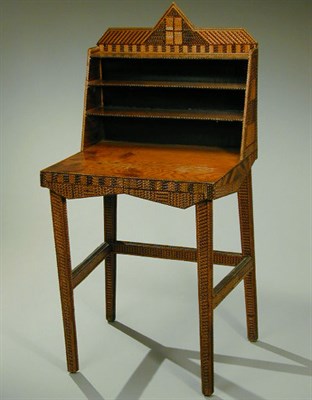 Lot 226 - Tramp Art Desk Early 20th century The peaked...
