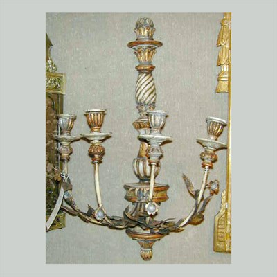 Lot 453 - Pair of Neoclassical Style Painted and Parcel...
