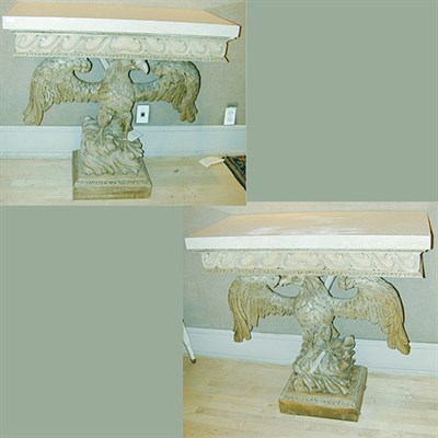 Lot 314 - Pair of Georgian Style Carved and Painted...