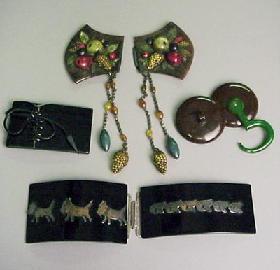 Lot 418 - Group of Four Bakelite, Celluloid and Galalith...