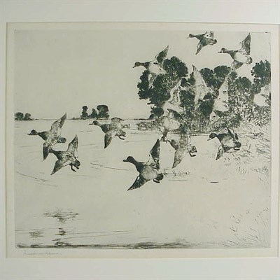 Lot 151 - Frank Weston Benson THE PASSING FLOCK (PAFF...