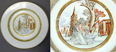Lot 211 - Chinese Export European Subject Porcelain...