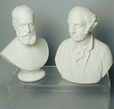 Lot 448 - Parian Bust of George Washington Modeled by W....