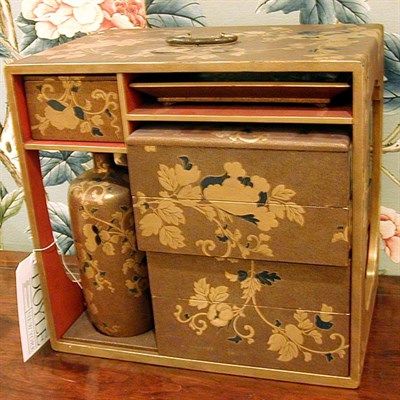 Lot 256 - Japanese Nashiji and Fundame Picnic Box...