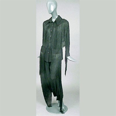 Lot 672 - Ossie Clark Gaucho Evening Ensemble English,...