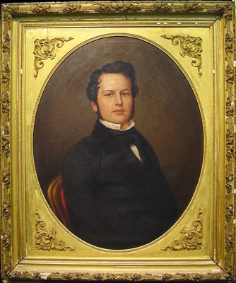 Lot 11 - American School 19th Century PORTRAIT OF A...