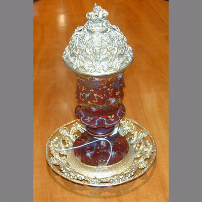Lot 436 - Continental Gilt-Metal Mounted Enamel...