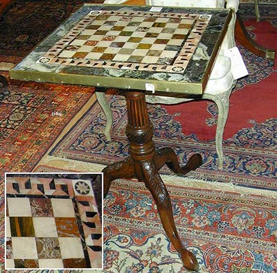 Lot 431 - George III Mahogany and Marble Tripod Side...