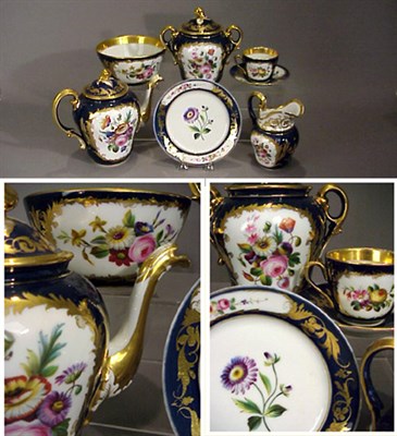 Lot 457 - Paris Porcelain Tea Service 19th Century...