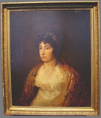 Lot 21 - Manner of Francisco Goya PORTRAIT OF A WOMAN...