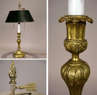 Lot 393 - Louis XVI Style Gilt-Bronze Candlestick The...