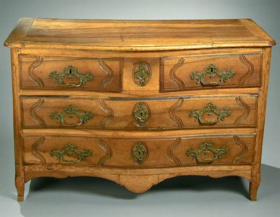 Lot 261 - Provincial Louis XV Walnut Commode 18th...