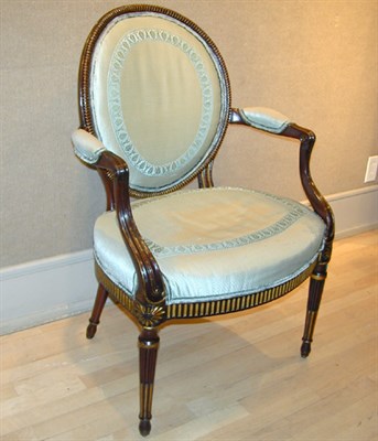 Lot 154 - Pair of Louis XVI Style Painted and Parcel...