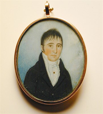 Lot 332 - American School Early 19th century PORTRAIT OF...
