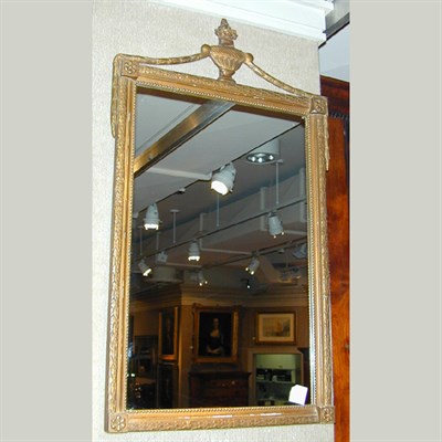 Lot 240 - Federal Style Gilt-Wood Overmantel Mirror With...