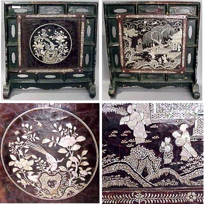 Lot 198 - Chinese Mother-of-Pearl Decorated...