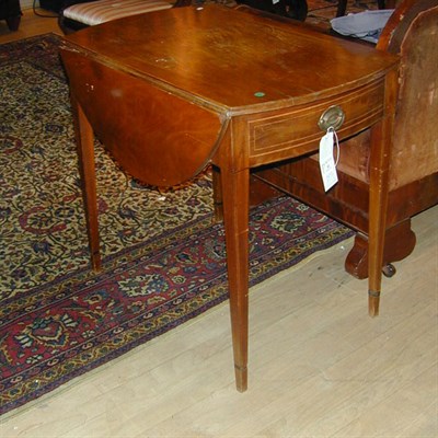 Lot 262 - Federal Inlaid Mahogany Pembroke Table The...