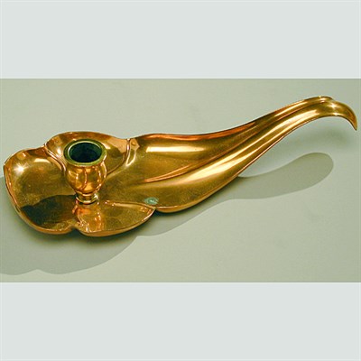 Lot 117 - W. A. S. Benson Brass and Copper Candlestick...