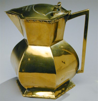 Lot 115 - Brass Ewer Design attributed to Christopher...