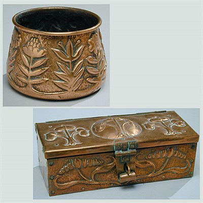 Lot 100 - John Pearson Copper Box Of rectangular form,...
