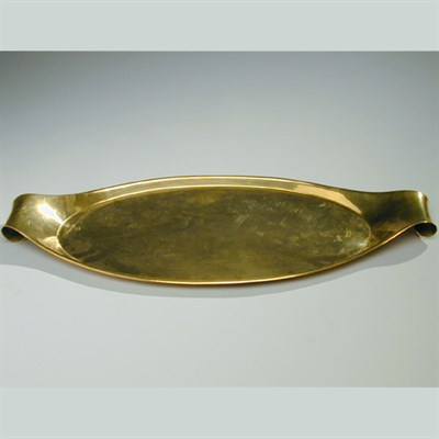 Lot 118 - Brass Tray W. A. S. Benson Of ovoid form, with...