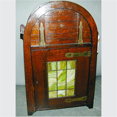 Lot 122 - Lakeside Arts and Crafts Oak Cellaret Of...