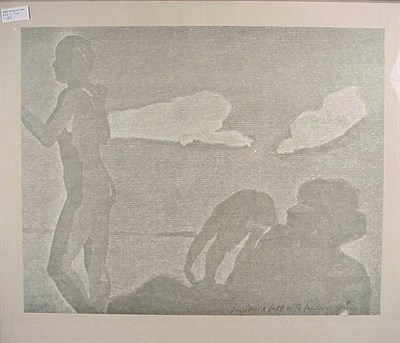 Lot 203A - Eric Fischl UNTITLED (BEACH SCENE) Relief...