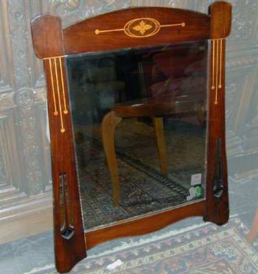 Lot 121 - English Arts and Crafts Mahogany Mirror With...
