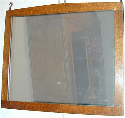 Lot 387 - Arts and Crafts Oak Mirror Gustav Stickley,...