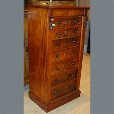Lot 241 - Victorian Mahogany Side-Lock Cabinet