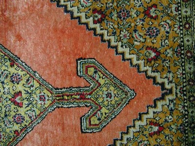 Lot 501 - Qum Silk Rug Central Iran, contemporary The...