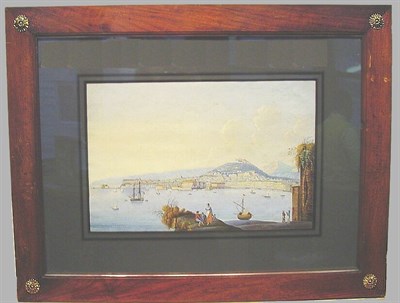 Lot 73 - Neapolitan School 19th Century VIEW OF THE BAY...