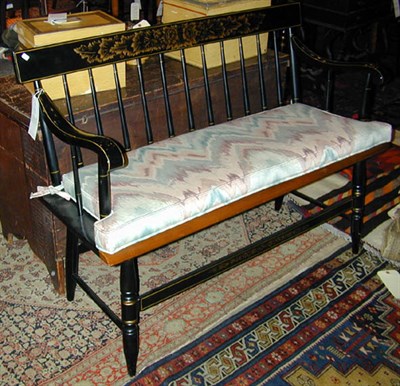 Lot 201 - Painted Fancy Settee