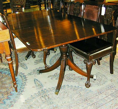 Lot 331 - Georgian Style Mahogany Double-Pedestal Dining...