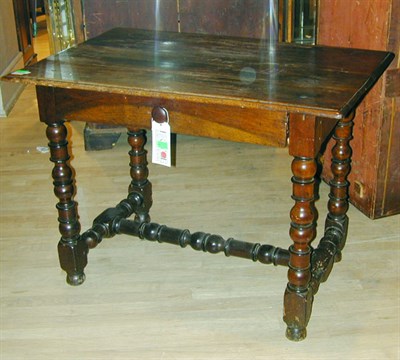 Lot 298 - Provincial Italian Baroque Style Walnut Table