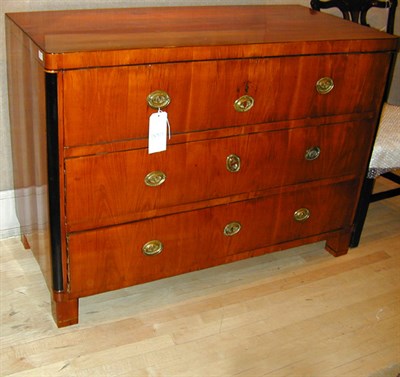 Lot 500 - Biedermeier Partially Ebonized Mahogany Commode