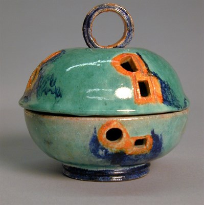 Lot 157 - Weiner Werkstatte Pottery Covered Bowl Gudrun...