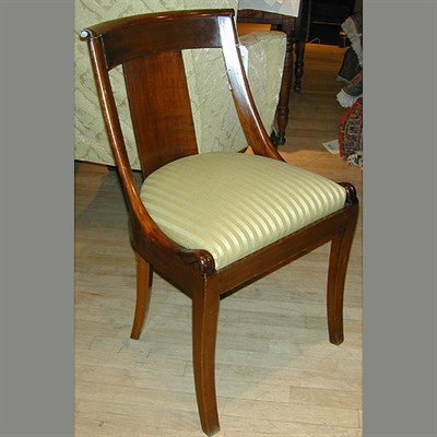 Lot 160 - Set of Four Classical Mahogany Side Chairs...