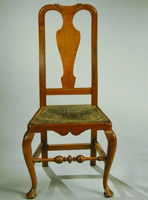 Lot 219 - Queen Anne Cherry Side Chair Connecticut, 18th...