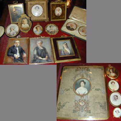 Lot 265 - Miscellaneous Group of Framed Miniatures and...